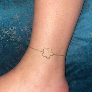 Woman’s flower feet anklet stainless steel‎